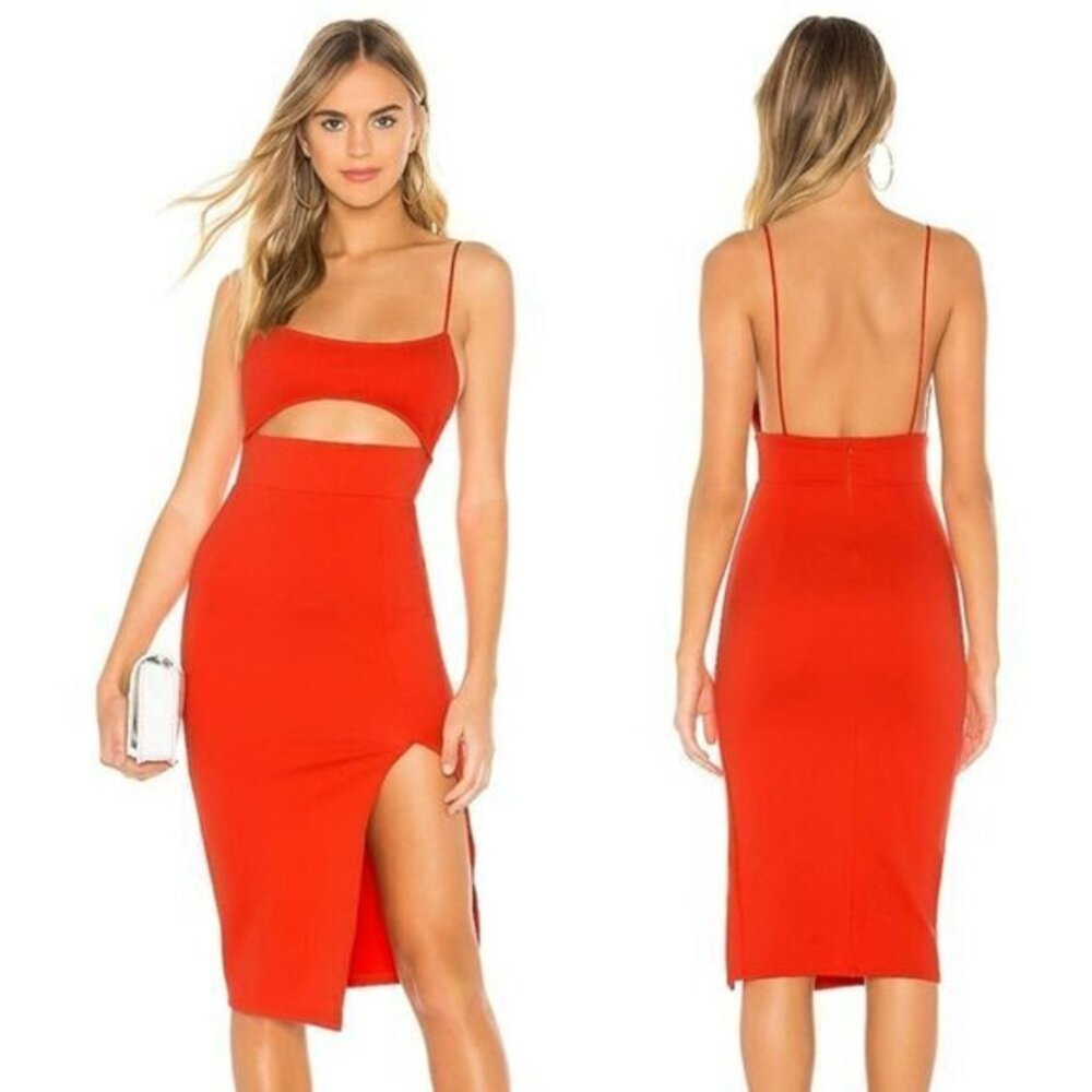 Superdown Trista Cut Out Dress - Poppy